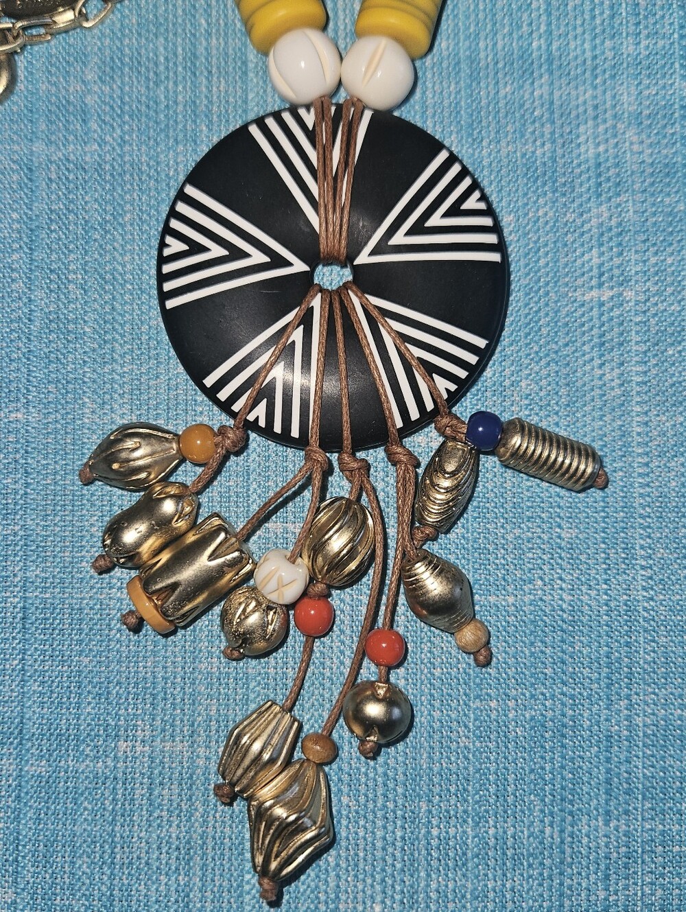 Chicos Necklace Folkart Beaded Necklace